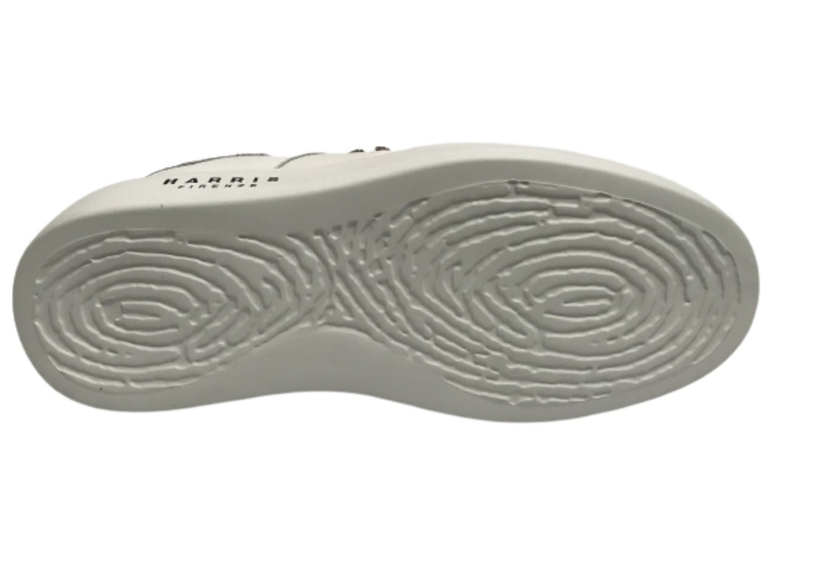 Scarpe uomo Harris Sport sneakers in pelle bianco/ shade fumé U17HA175
