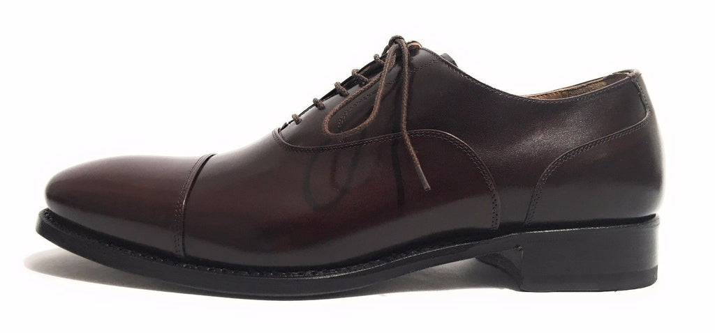 Scarpe uomo Harris anniversary francesina puntina pelle moro fatte mano US14HA01