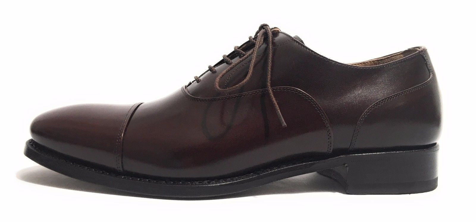 Scarpe uomo Harris anniversary francesina puntina pelle moro fatte mano US14HA01
