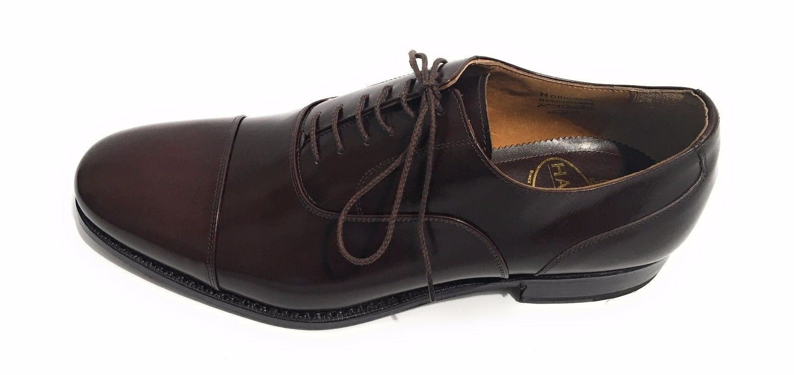 Scarpe uomo Harris anniversary francesina puntina pelle moro fatte mano US14HA01
