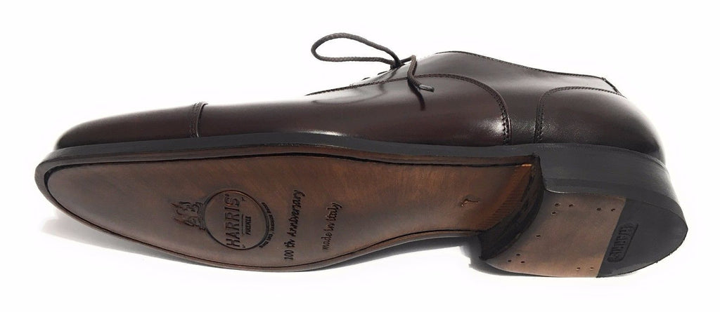 Scarpe uomo Harris anniversary francesina puntina pelle moro fatte mano US14HA01