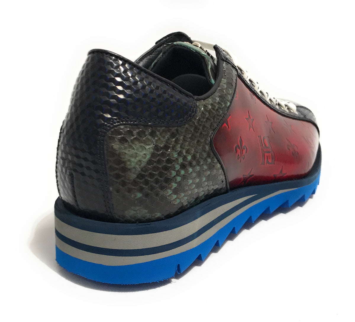 Scarpe uomo Harris sneaker pelle shade rosso/ kubric nero/ penelope marrone U17HA209 2817