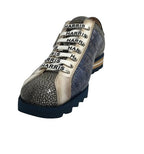 Scarpe uomo Harris sneaker pelle shade stampa razza/ bianco/ stampa cocco shade azzurro U17HA212 2817