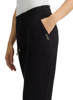 Pantalone Liu Jo donna in jersey nero ES25LJ52 VA5220 JS360