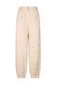 Pantalone donna Liu Jo con logo beige ES25LJ69 TA5193 J5942