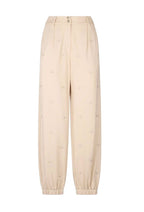 Pantalone donna Liu Jo con logo beige ES25LJ69 TA5193 J5942
