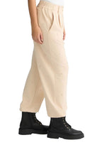 Pantalone donna Liu Jo con logo beige ES25LJ69 TA5193 J5942
