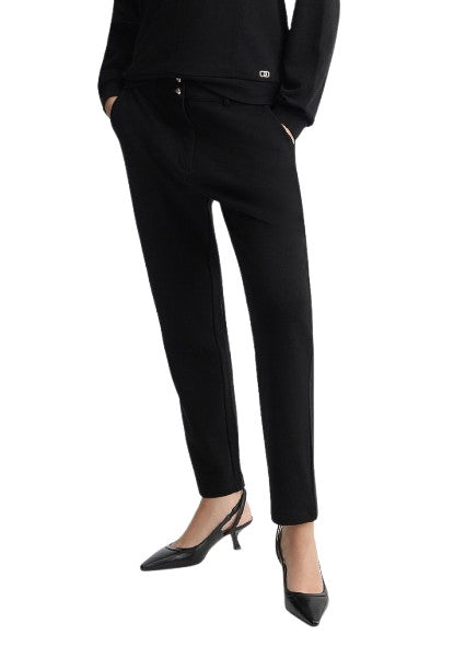 Pantalone donna Liu Jo in felpa nero ES25LJ77 TA5018 FS002 22222