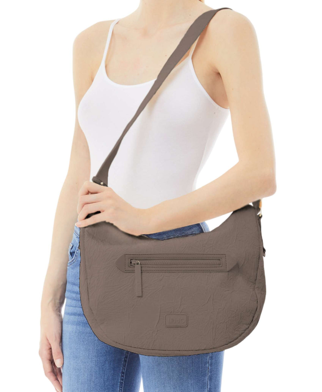 Borsa donna Liu-jo crossbody L nylon nude brown BS25LJ132 TA5151 T2902