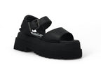 Sandalo donna Buffalo Pluto Jojo nero DS25BF11 BN16022671