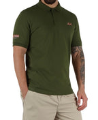 Polo uomo Sun68 verde scuro ES25SU06 A35140