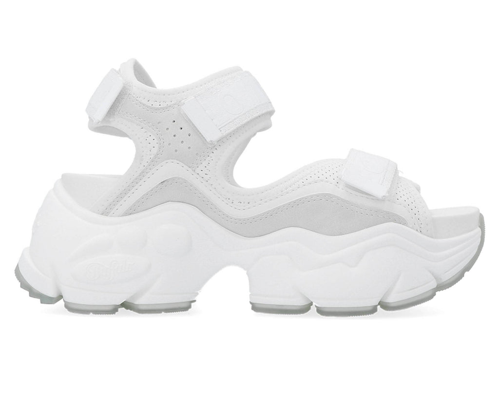Sandalo donna Buffalo Binary 0 zeppa bianco DS25BF14 BN16020301