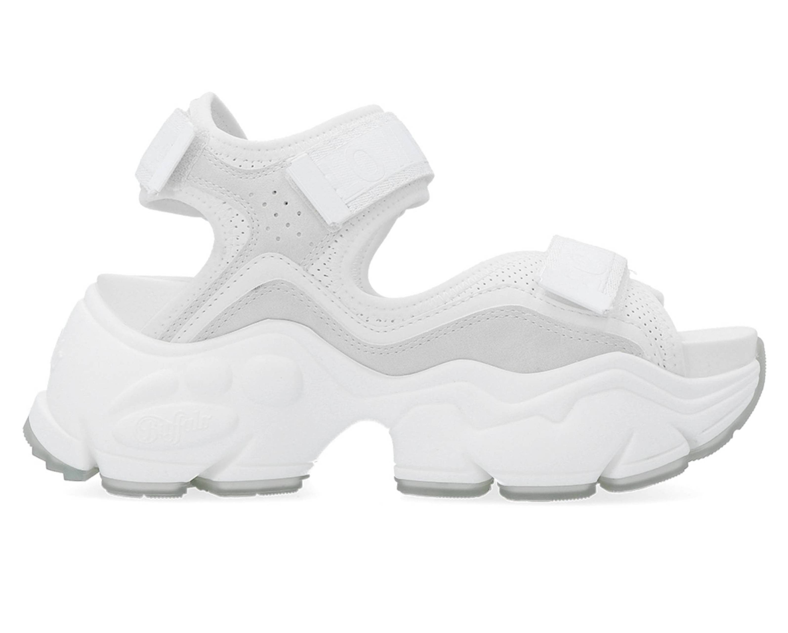 Sandalo donna Buffalo Binary 0 zeppa bianco DS25BF14 BN16020301