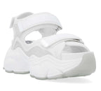 Sandalo donna Buffalo Binary 0 zeppa bianco DS25BF14 BN16020301