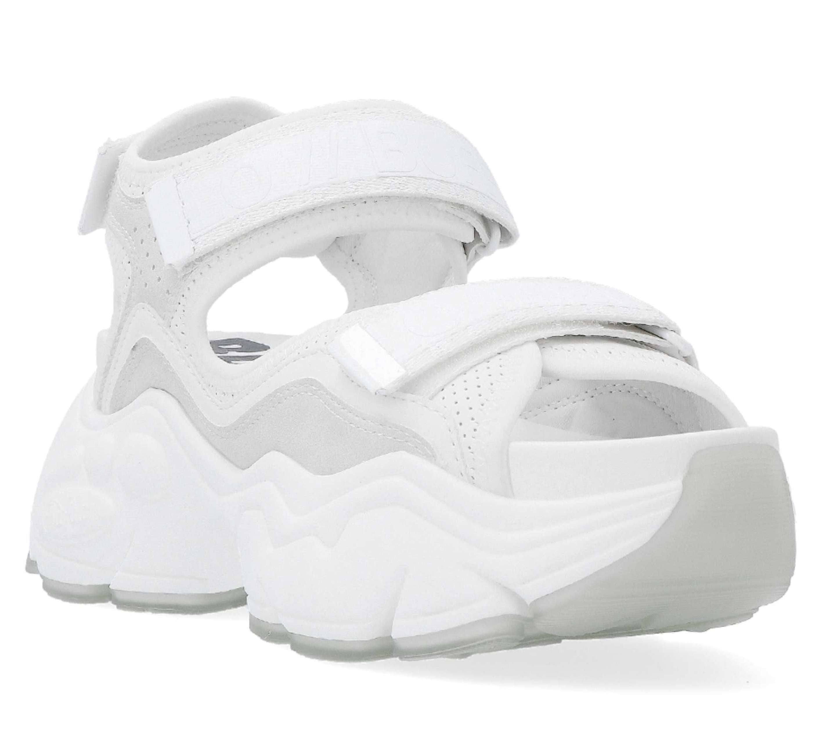Sandalo donna Buffalo Binary 0 zeppa bianco DS25BF14 BN16020301