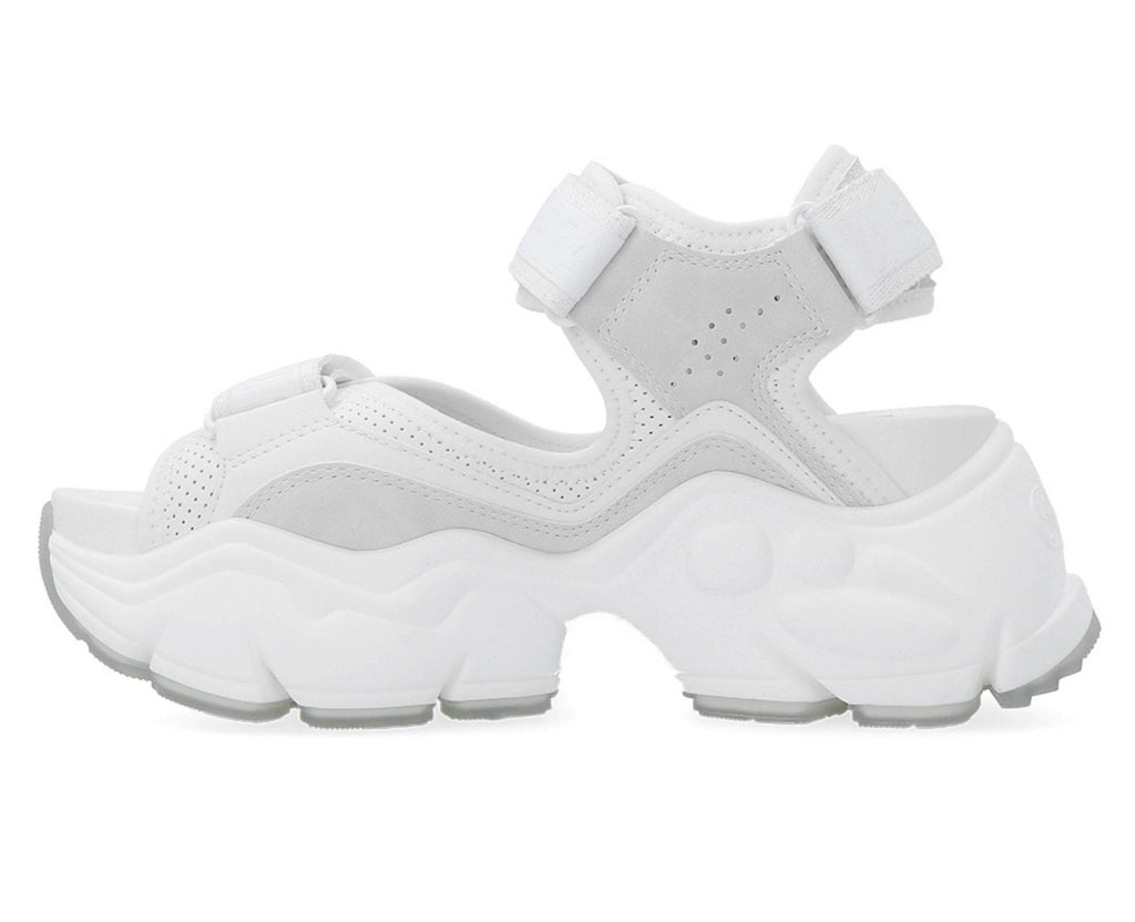 Sandalo donna Buffalo Binary 0 zeppa bianco DS25BF14 BN16020301