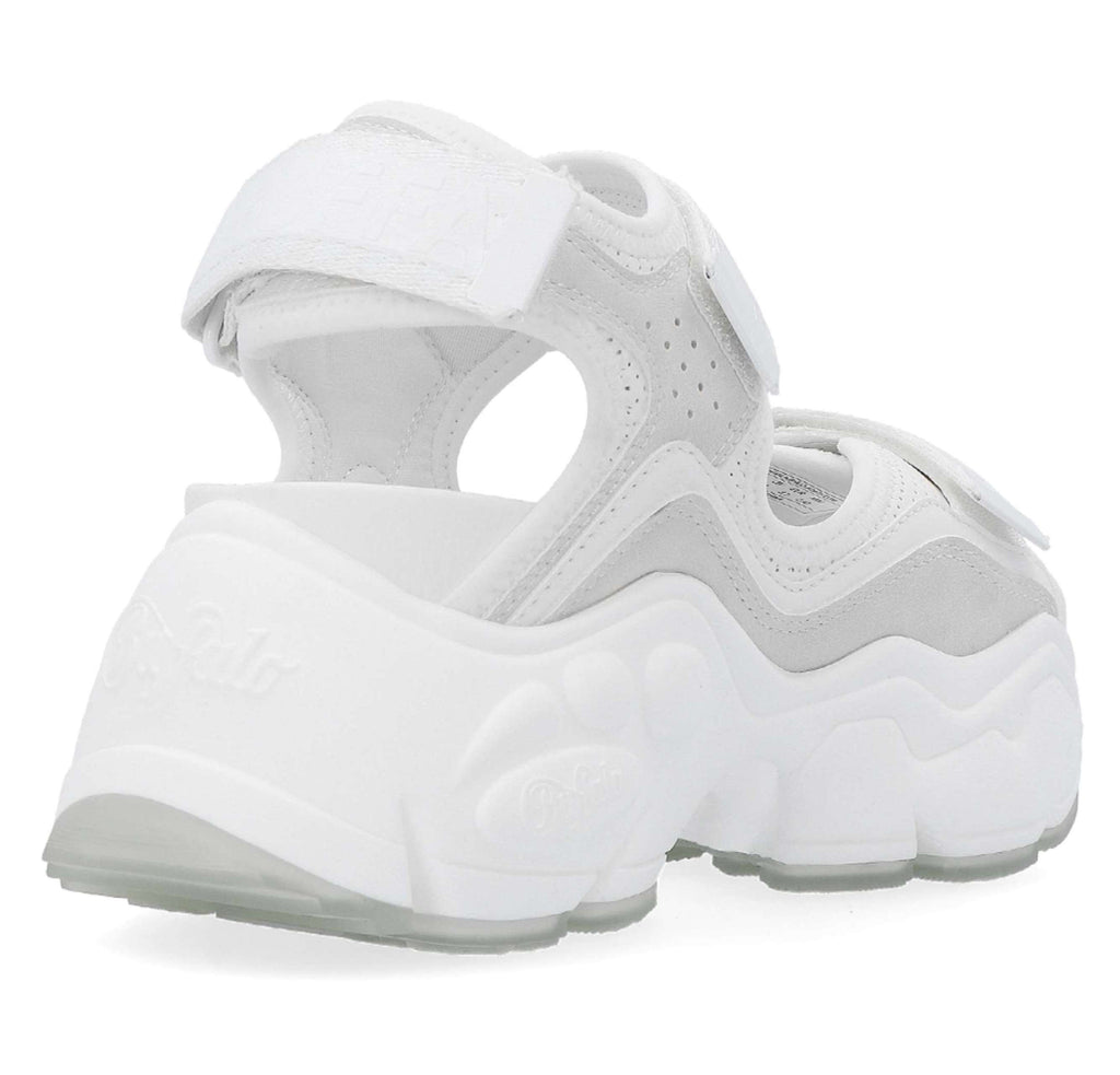 Sandalo donna Buffalo Binary 0 zeppa bianco DS25BF14 BN16020301