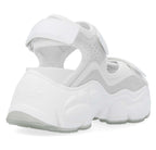 Sandalo donna Buffalo Binary 0 zeppa bianco DS25BF14 BN16020301