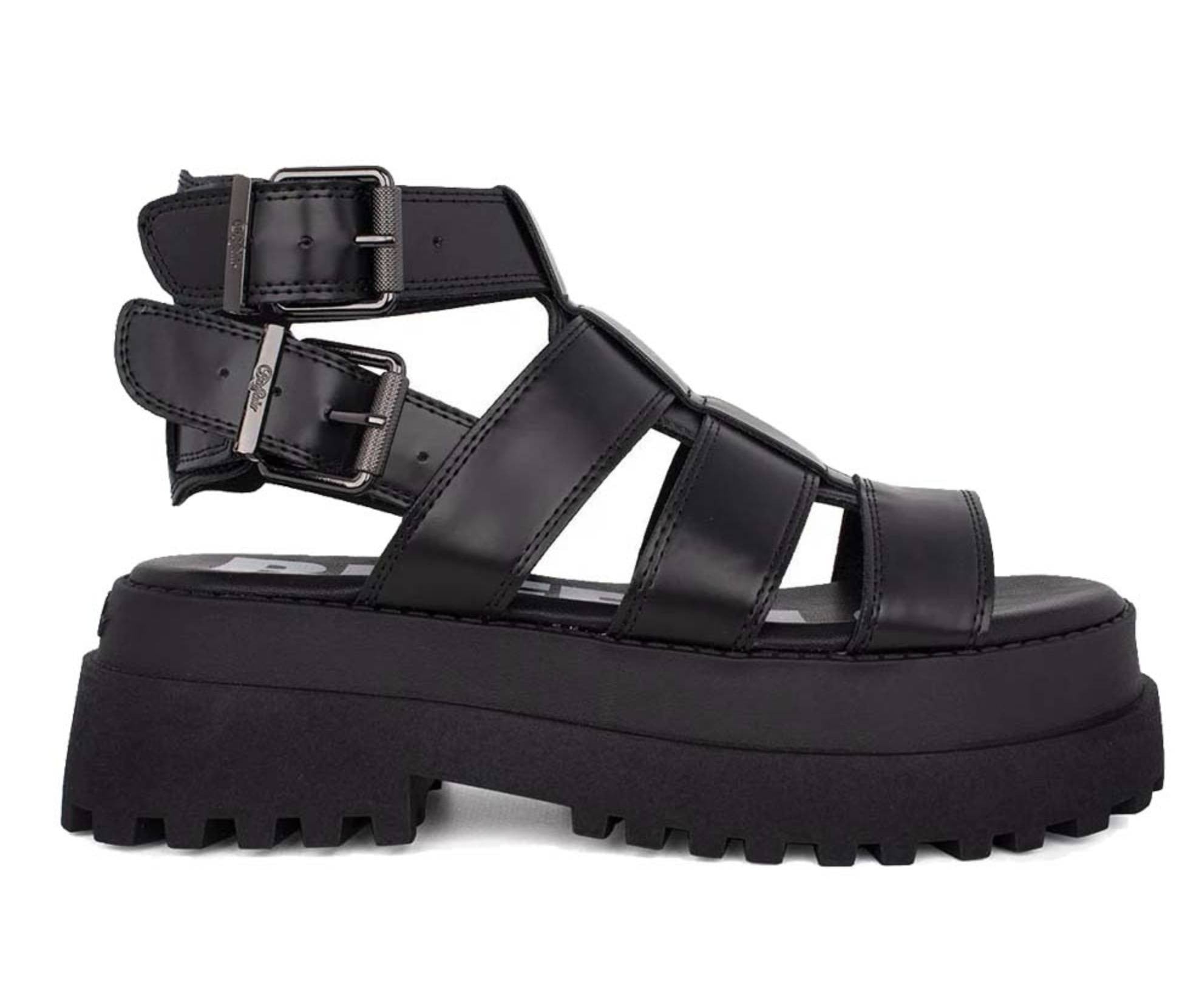 Sandalo donna Buffalo Pluto Gld nero DS25BF16 BN16022691