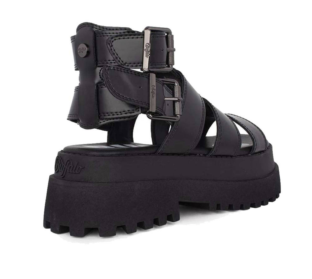 Sandalo donna Buffalo Pluto Gld nero DS25BF16 BN16022691