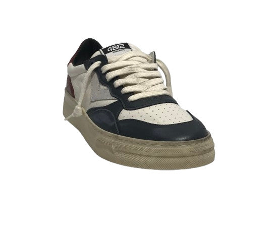 Scarpe uomo 4B12 sneakers blue/ bordeaux U26QB04 HYPER-U115