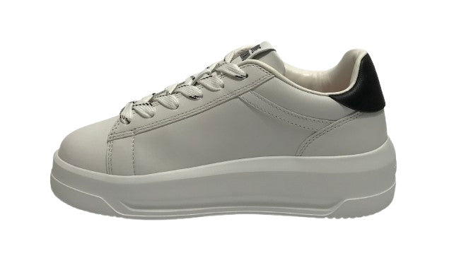 Scarpe Love Moschino sneaker in pelle bianco/nero D26MO02 JA15525G1NIA110A