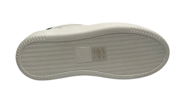 Scarpe Love Moschino sneaker in pelle bianco/nero D26MO02 JA15525G1NIA110A