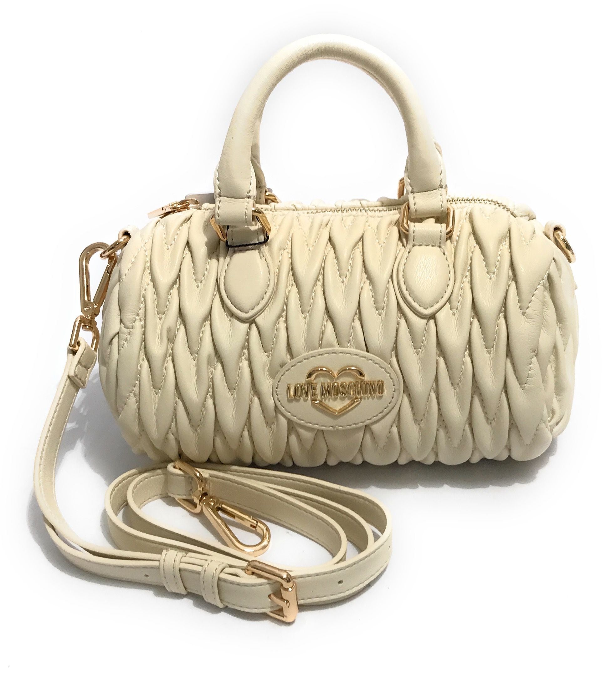 Borsa donna Love Moschino a mano/tracolla avorio B26MO25 JC4012PP1NLH0110