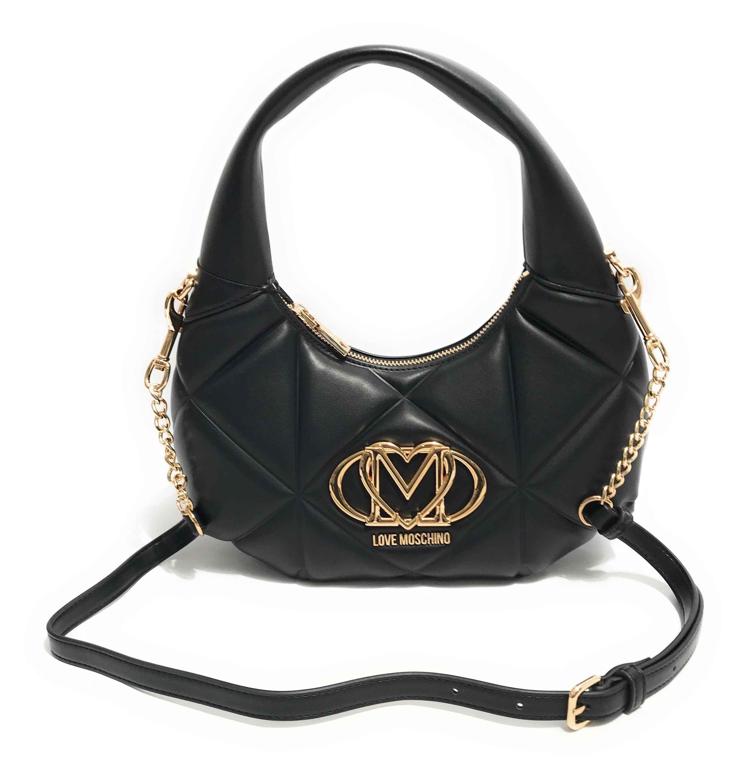 Borsa donna Love Moschino hobo tracolla ecopelle nero B26MO35 JC4039PP1NLC0000
