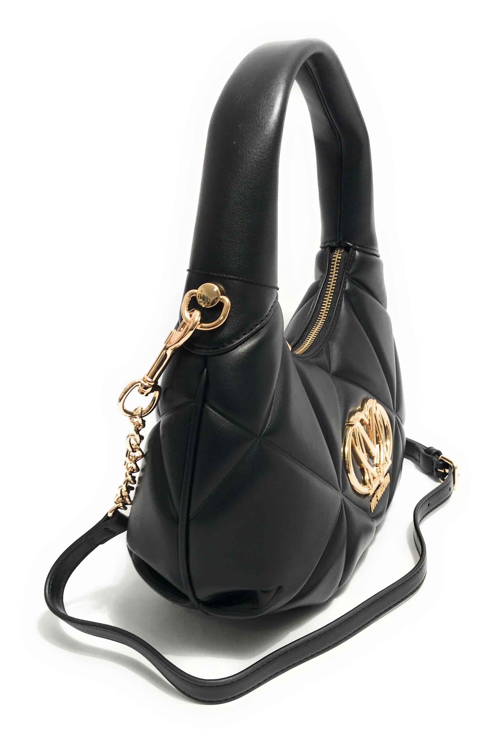 Borsa donna Love Moschino hobo tracolla ecopelle nero B26MO35 JC4039PP1NLC0000