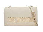 Borsa donna Love Moschino a spalla in ecopelle avorio B26MO63 JC4192PP1NKD0110