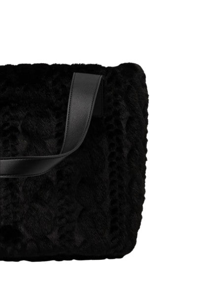 Borsa donna Liu-jo Verry Tote L ecopelliccia nero B26LJ29 AF5154 E0305