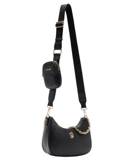 Borsa donna Liu-jo Achala hobo nero B26LJ55 AF5180 E0077