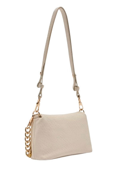Borsa donna Liu-jo Lapuffy crossbody S neutro B26LJ80 AF5269 E0161