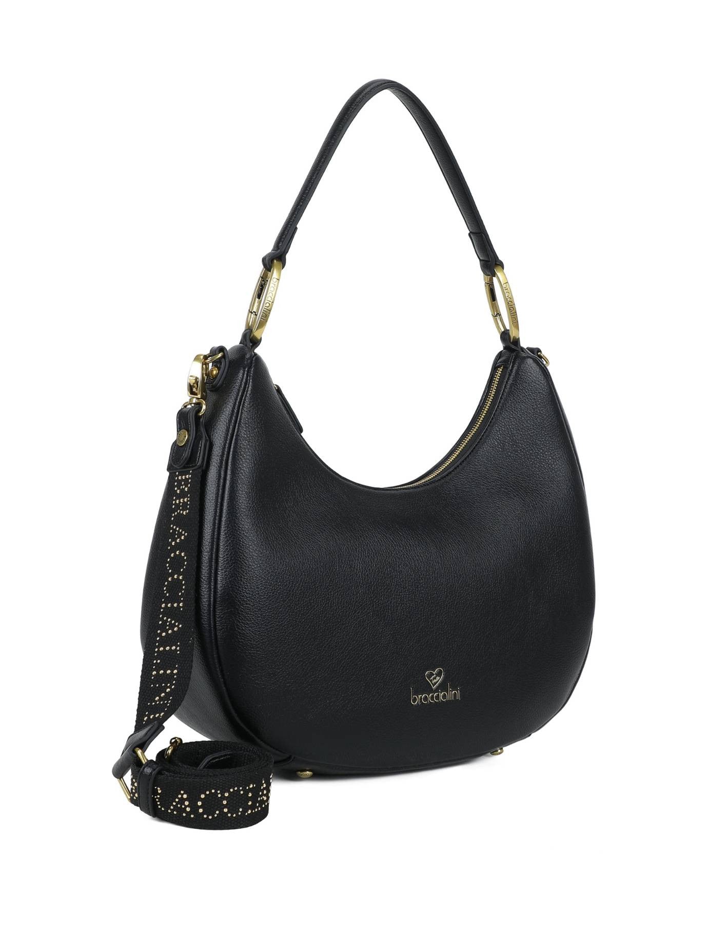 Borsa a hobo Braccialini Amy nero B26BR13 B18504