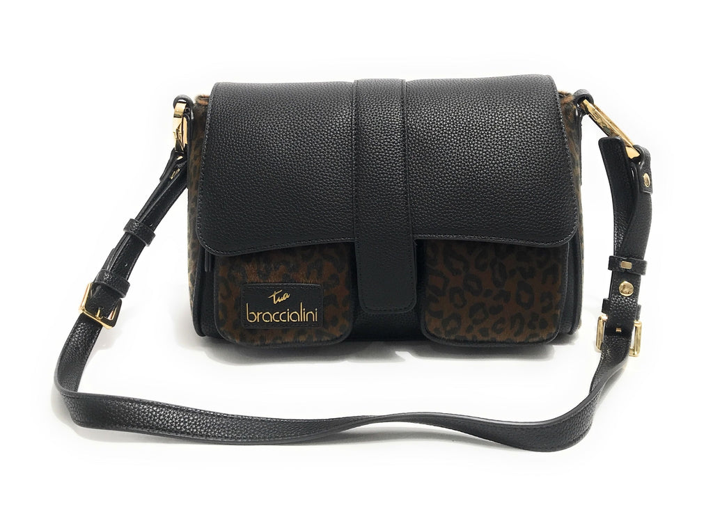 Borsa donna tracolla Braccialini Jinny animalier leopard B26BR07 B18634