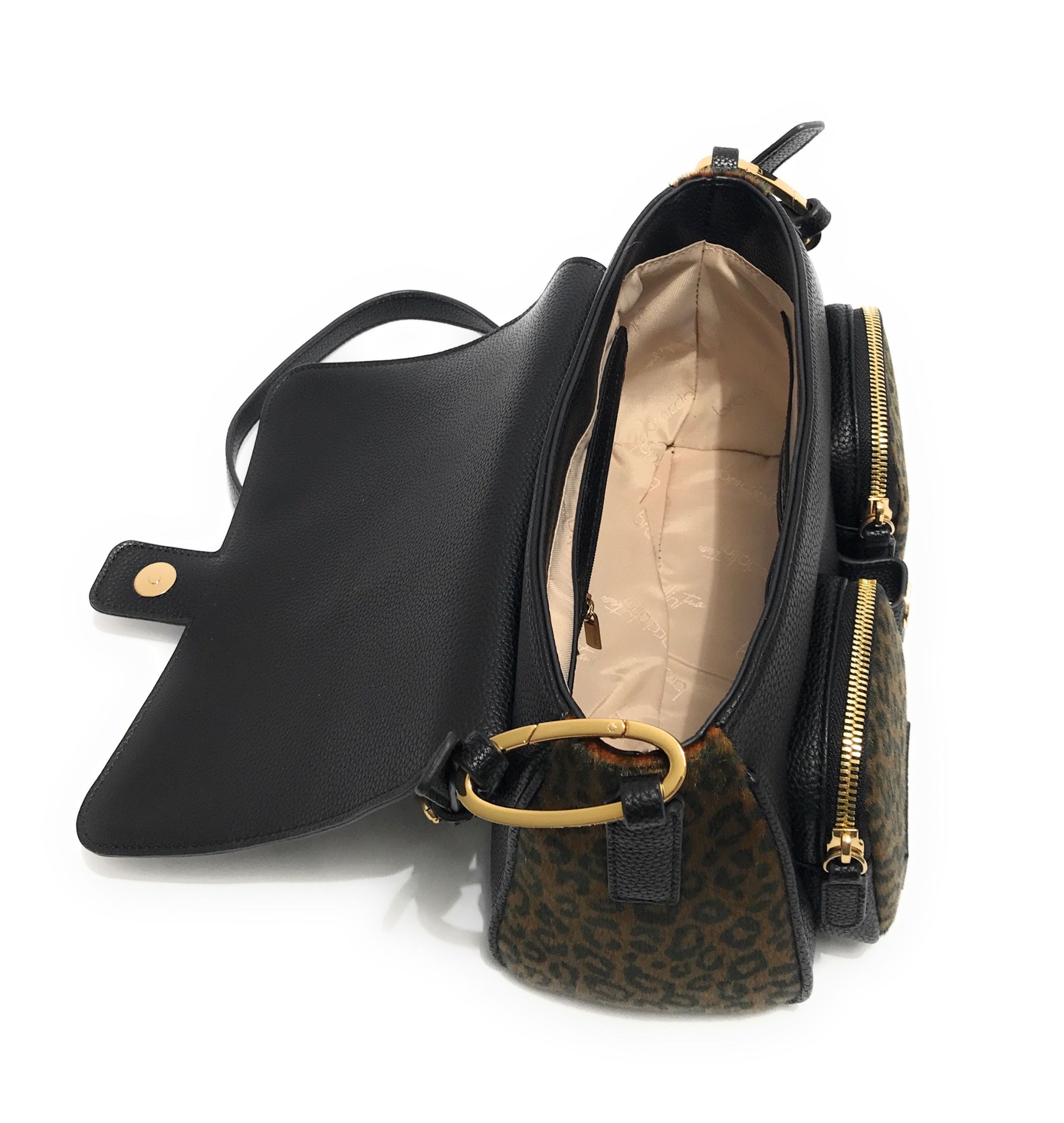 Borsa donna tracolla Braccialini Jinny animalier leopard B26BR07 B18634