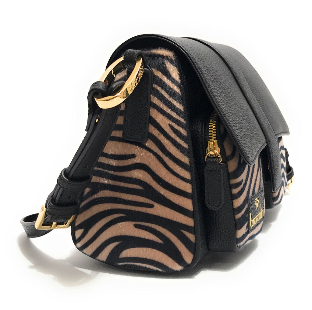 Borsa donna tracolla Braccialini Jinny animalier zebra B26BR09 B18634