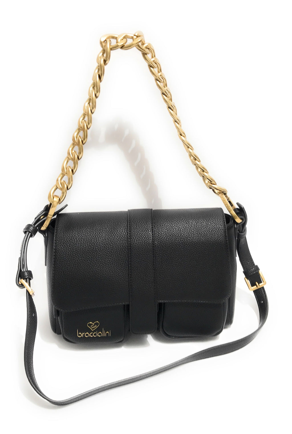Borsa donna tracolla Braccialini Jinny Jewels nero B26BR34 B18624