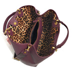 Borsa a mano con tracolla Braccialini Beth Jewels bordeaux B26BR38 B18530