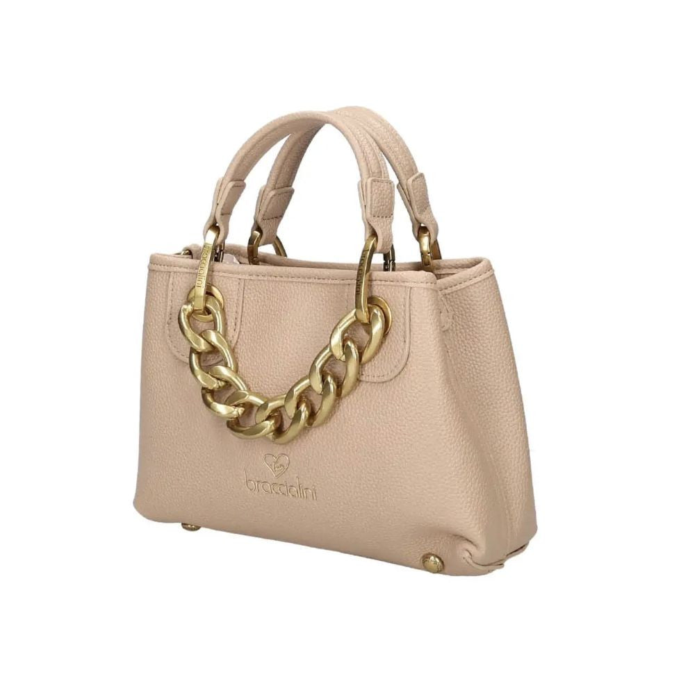 Borsa a mano con tracolla Braccialini Beth Jewels taupe B26BR47 B18533