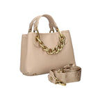 Borsa a mano con tracolla Braccialini Beth Jewels taupe B26BR47 B18533