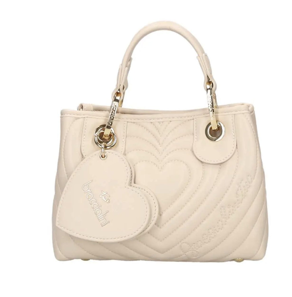 Borsa a mano/ tracolla Braccialini Beth matelassé beige B26BR49 B18553
