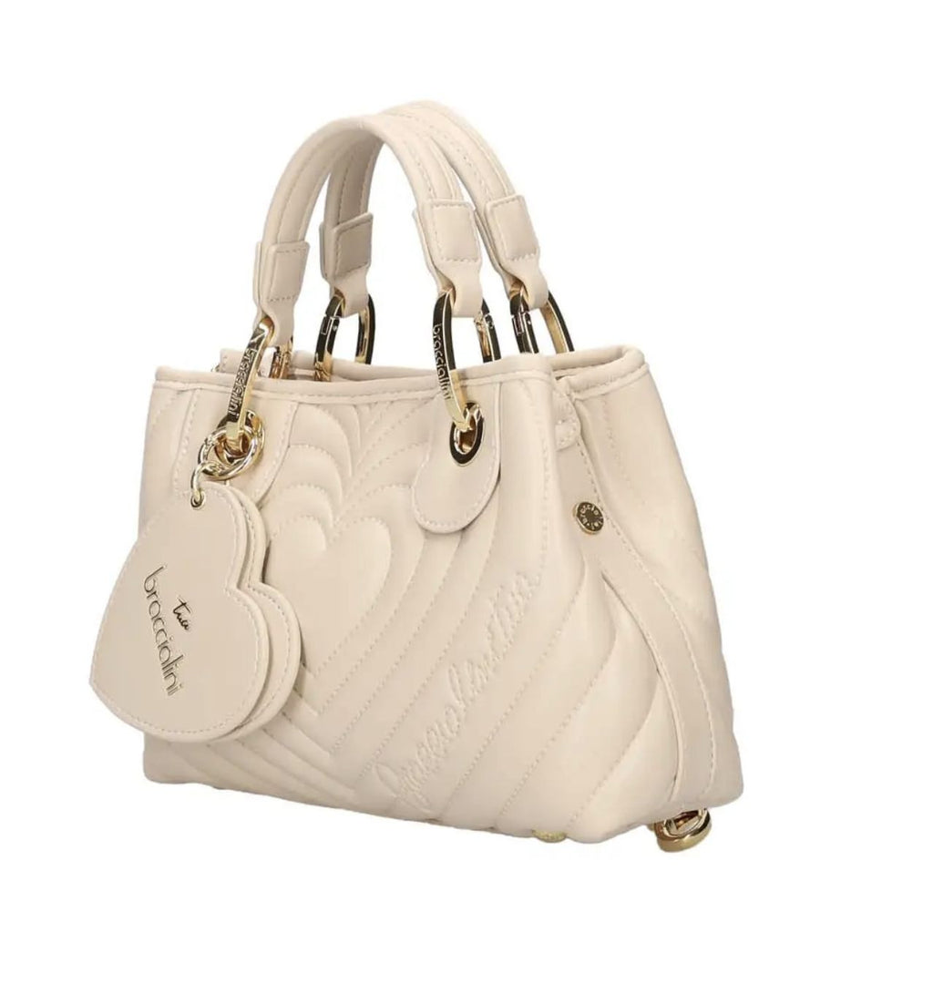 Borsa a mano/ tracolla Braccialini Beth matelassé beige B26BR49 B18553