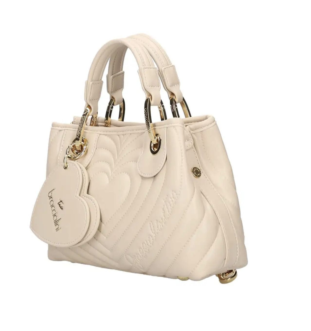 Borsa a mano/ tracolla Braccialini Beth matelassé beige B26BR49 B18553