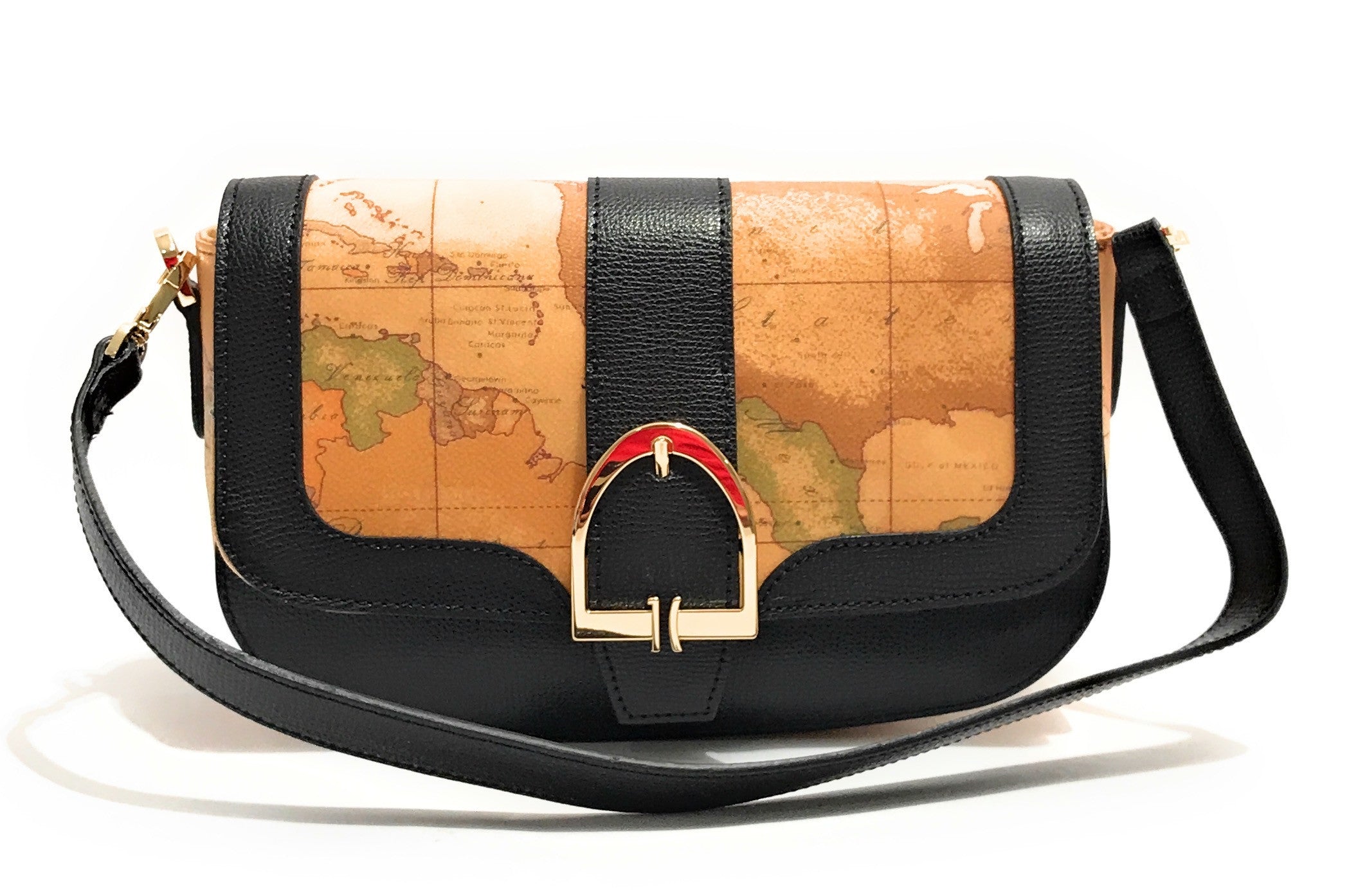 Borsa a tracolla con patta Alviero Martini 1A Classe black B26PC05 LD66 G611