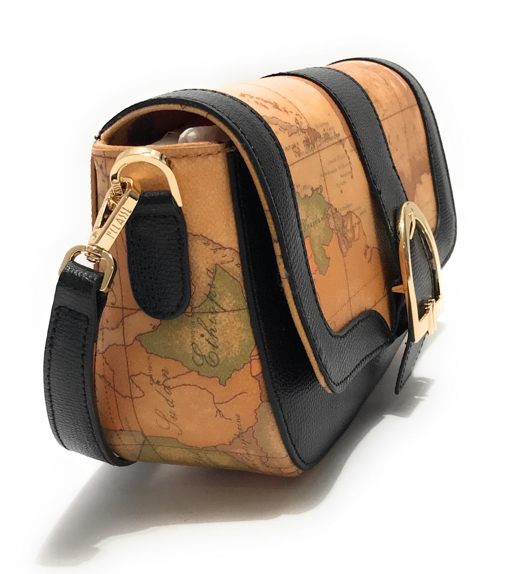 Borsa a tracolla con patta Alviero Martini 1A Classe black B26PC05 LD66 G611