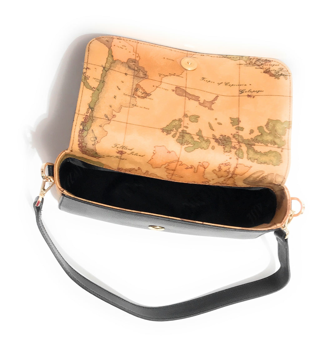 Borsa a tracolla con patta Alviero Martini 1A Classe black B26PC05 LD66 G611