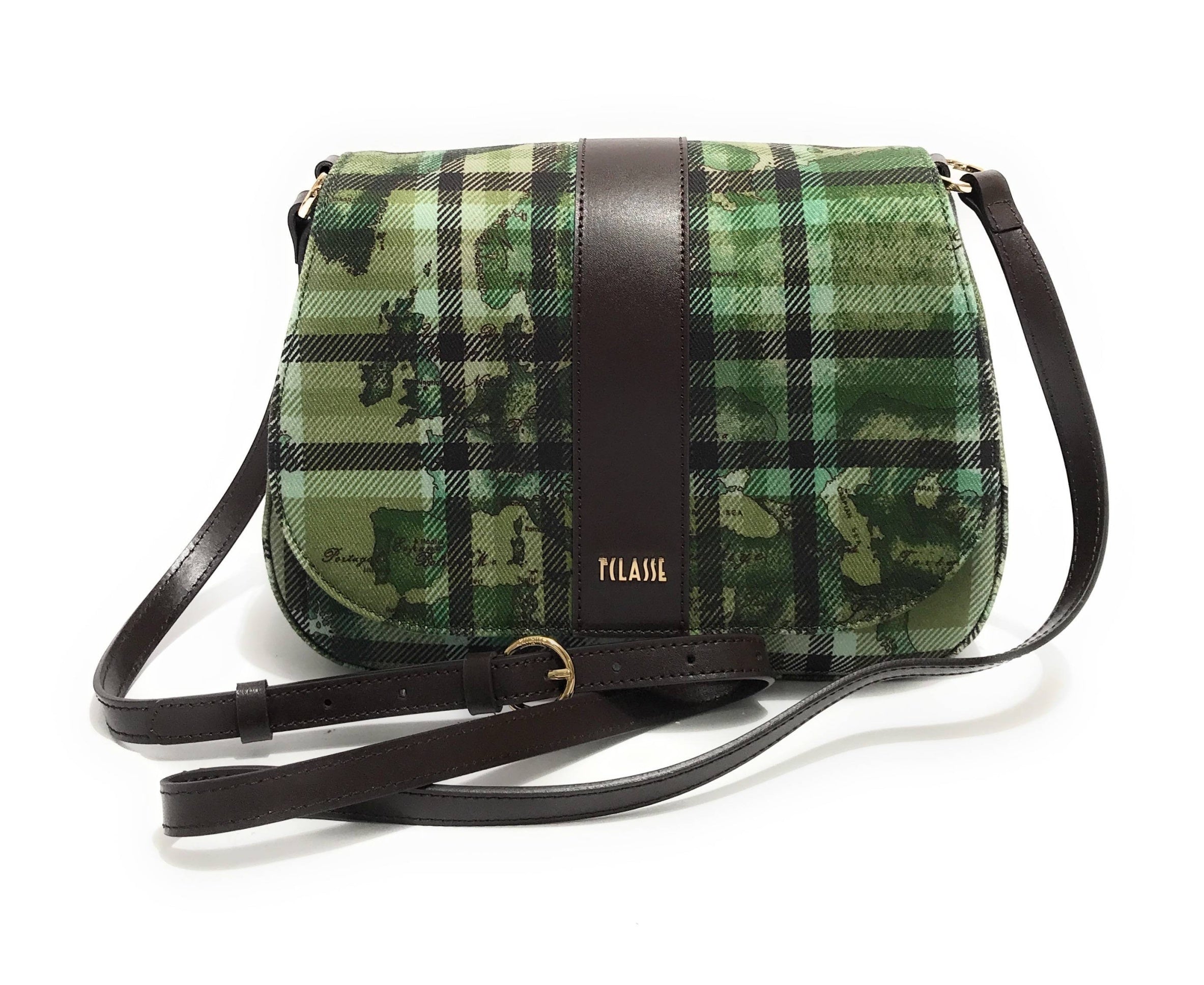 Borsa a tracolla con patta Alviero Martini 1A Classe Moss green B26PC11 LD46 9894