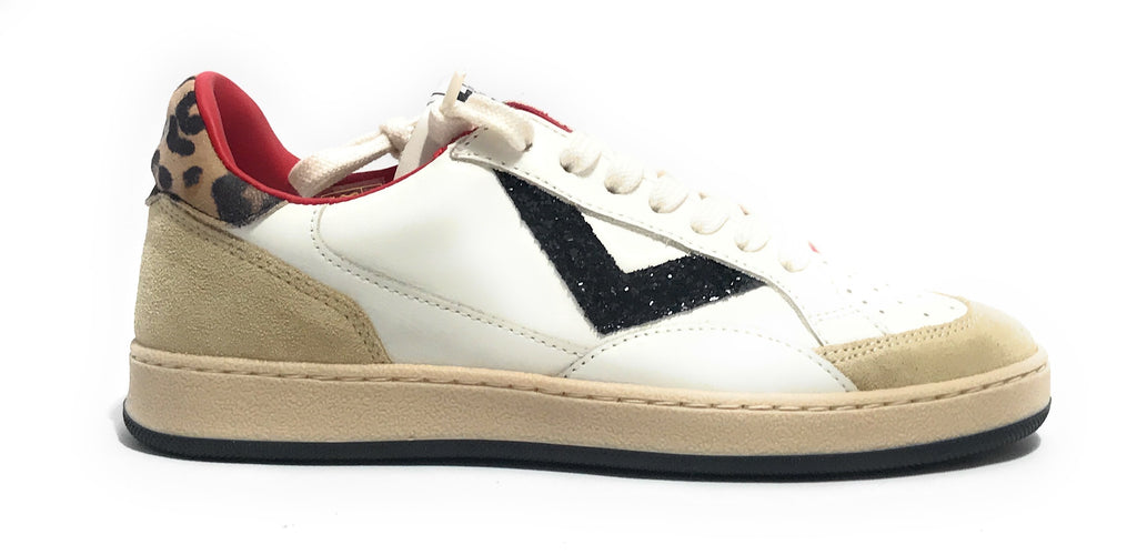 Scarpe 2B12 sneaker JRPlay-133 pelle white/ leo Z26QB03